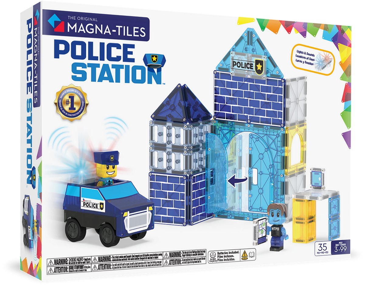 Magna-Tiles | Police Station 35 Stuks Set